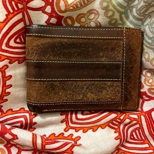 Brown Leather Bifold Wallet
